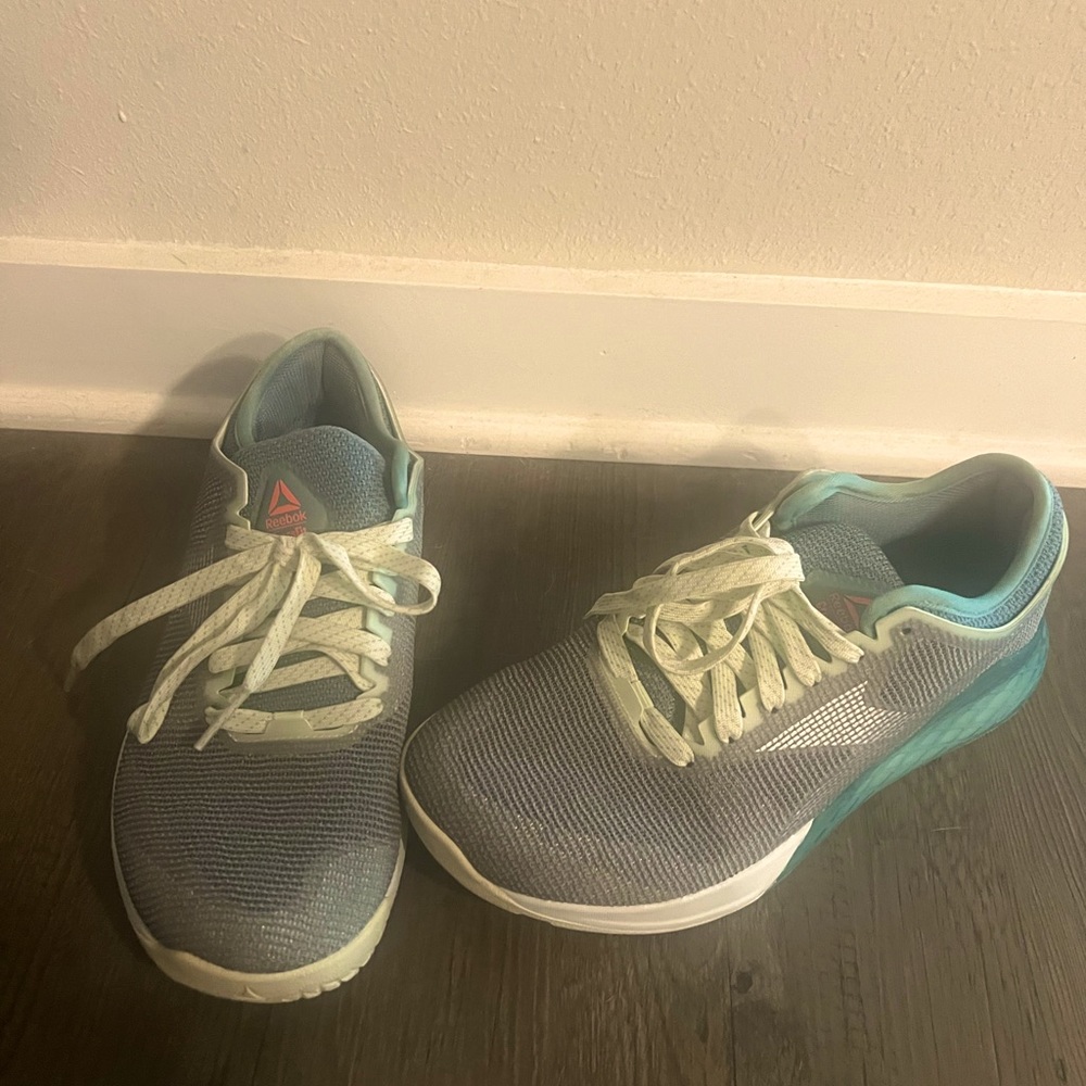 Reebok CrossFit Nano 9 seafoam green/grey size 8 FU6831